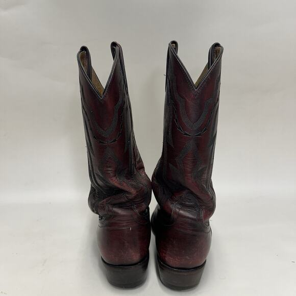 Lucchese 2000 Leather Roper Cowboy Boots “Black Cherry” main image 8